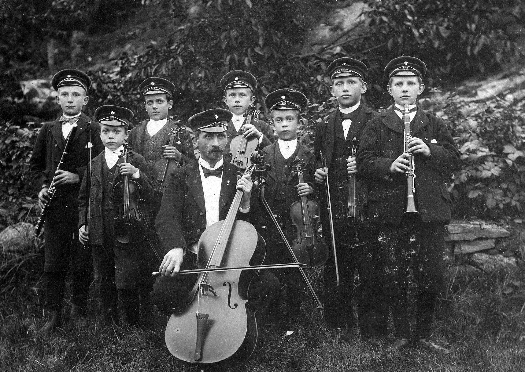 Orkester på Østerå før 1904