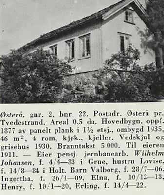 Huset Strandbo, Østerå