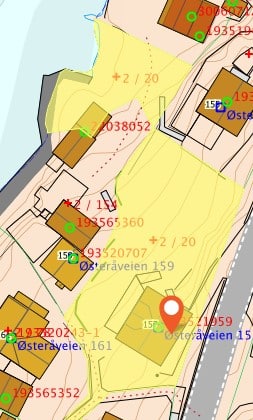 Kart Østeråveien 157