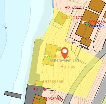 Kart over bnr 22, Østerå